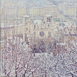 Lyon Saint Jean sous la neige