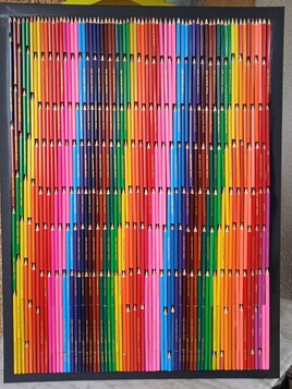 série ( crayons de couleurs ) escaliers en mode dégradés nr 11