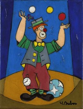 Le clown jongleur par YVES DUBOS