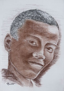 Portrait Jeune africain / Drawing : African young portrait