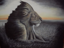 Lion avant l'orage