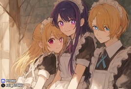 Oshi No Ko Maid Old oil paint