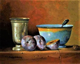 timbale, bol, prunes