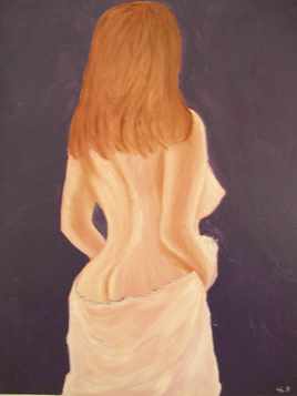 Dos nu au drap&eacute;