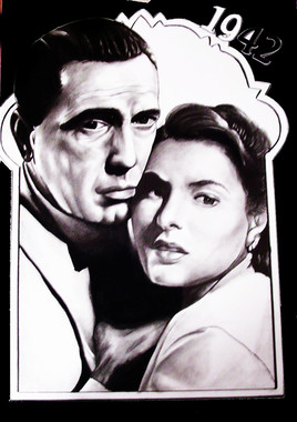 1942-Humphrey Bogart et Ingrid Bergman dans Casablanca