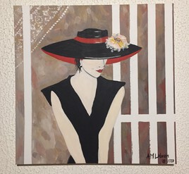 La dame au chapeau noir