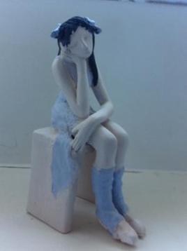 danseuse assise