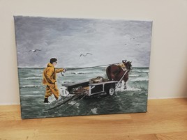 P&ecirc;che aux crevettes &agrave; cheval &agrave; oostduinkerke