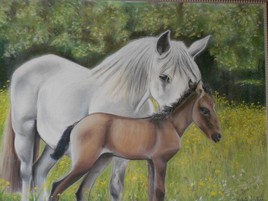 jument et sa pouliche