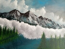 Montagne dans la brume