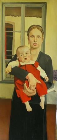 madre e figlio in un interno