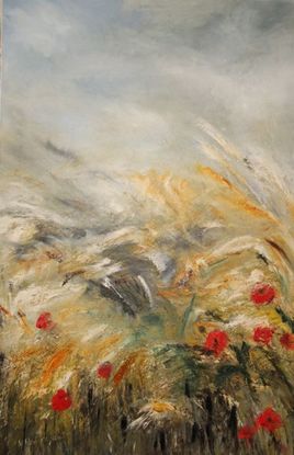 les coquelicots dans le champ