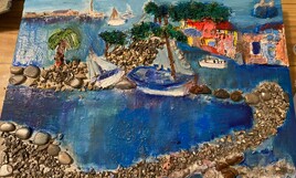 COLLAGE PETIT PORT DE PECHE