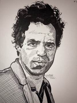 Mark Ruffalo Sketch Drawing Art