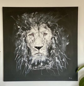 Black & White Lion