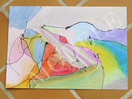 Dessin Abstrait- Multicolore