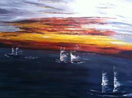 voiles &agrave; l'aube