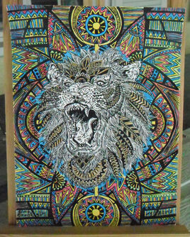 T&ecirc;te de Lion de mon imagination  3905