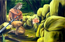 Les pleurs d'une rose