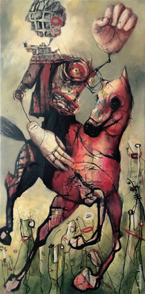 Rider on the storm - doudoudidon 150 X 75 cm