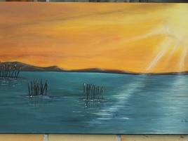 Coucher de soleil sur le Bassin d'arcachon