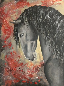 Noblesse - Cheval ibérique dans un style classique