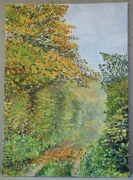 Un chemin près de Berru. Un chemin près de Berru.