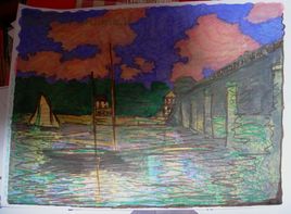 "Marina francese ispirata a Monet"