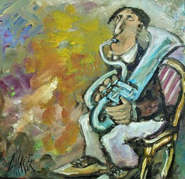 TUBISTE SUR LIT DE COULEURS