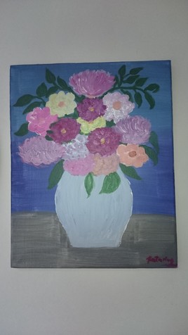 La vase avec des fleurs