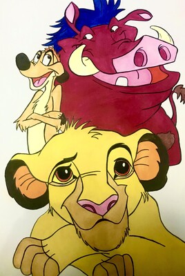 Simba, Timao et Pumba Disney