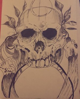 Draw Tattoo Skull
