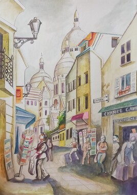 Monmartre.Le sacr&eacute; coeur.