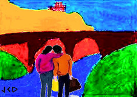 pont et amoureux