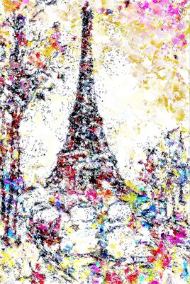 La tour Eiffel en explosions de couleurs sur les bords de la Seine