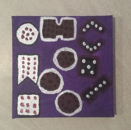 Mini-Pictogrammes quatre couleurs - Violet