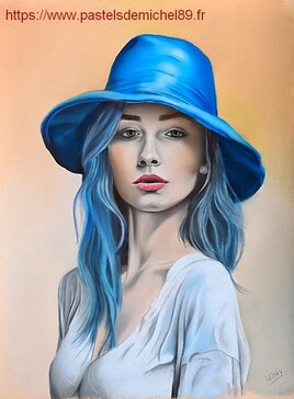 Femme en bleu