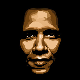 Portrait de Barack Obama Pop art