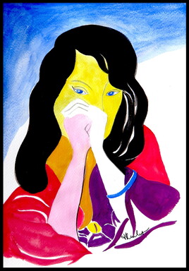 Femme, portrait de Matisse / Painting Woman, portrait of Matisse