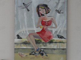 la fille et les tourterelles