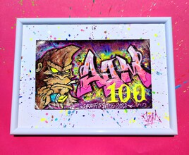 Arts Of Monkey Graffiti