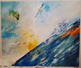 Ciel et mer pench&eacute;s