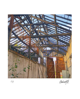 Hangar, gare de Del&eacute;mont