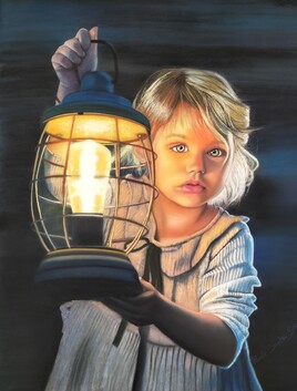 Petite fille à la lanterne