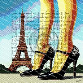 Sexy gambettes &agrave; Paris / Pop Art