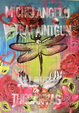 MICHELANGELO WITH A PAINTGUN