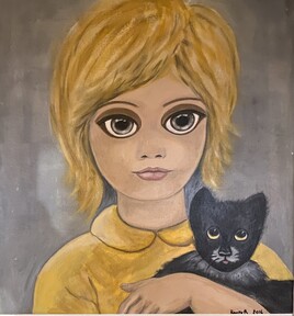 FILLETTE ET SON CHAT