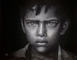 Regard d'enfant indien