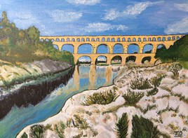 Pont du Gard sous le vent....  ;)