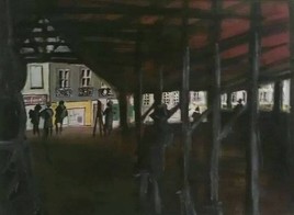 Sous les Halles, jour de pluie